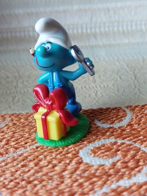 Ü-Ei Figuren Die Schlümpfe total verschlumpft :   Peyo 2008, Handy Schlumpf.