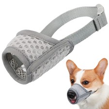 Soft Mesh Dog Muzzle for Small to Large Breeds - Biting, Chewing, Grooming, Pant