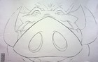 The Lion King 1994 Animation Production PUMBAA Character Model Cel Layout Copy