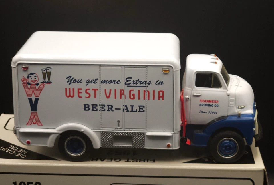 First Gear 52 1952 GMC Insulated Van West Virginia Beer Ale Brewing 19-1243 1:34 - Image 2 of 4