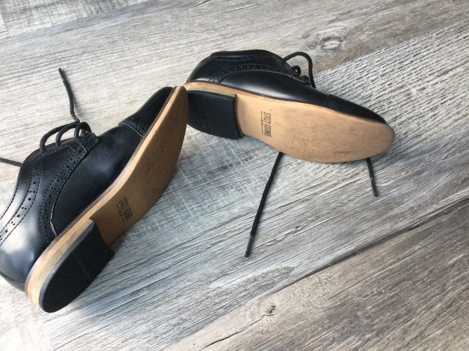 Stacy Adams Dickinson Cap Toe Oxford, Toddler Boys Size 8M, Black - Image 3 of 4