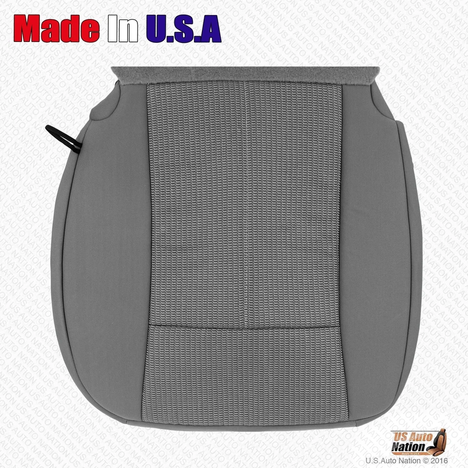 Cubierta de asiento de tela de repuesto gris para parte inferior del conductor Dodge Dakota 2007-2011 Foto 3 de 4