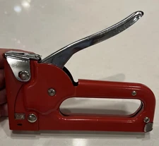 Vintage Minty RED Arrow Fastener Co Inc Mode JT21 Hand Staple Gun Rare!  Mint!