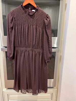 Rebecca Taylor Clip-Dot Shirt Dress in Chocolate Brown Size 2 NWT $365 | eBay Rebecca Taylor Clip-Dot Shirt Dress in Chocolate Brown Size 2 NWT $365 | eBay