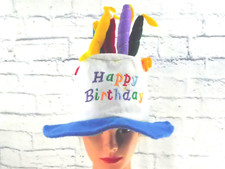 HAPPY BIRTHDAY Unisex Embroidered with Candles Flowers Cap Hat M-Large