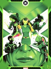 [DIGITAL CARD] Topps Marvel - #3 - X-Collection 21 V1 - X-Men Stylized Green