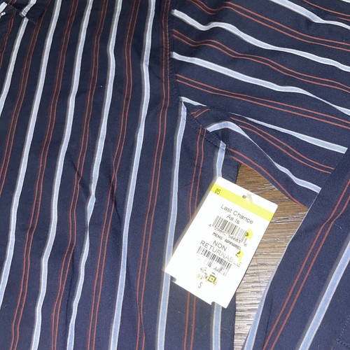 $225 NWT Mens rag & bone Rove Striped LS Sport Shirt SMALL S Dress Button Down - Picture 2 of 4