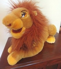 Jumbo Disney Lion King Plush Mufasa Large Stuffed 20" Pajama Pocket EUC