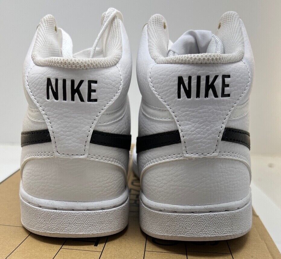 Nike Court Vision Mid NN Men\'s Shoes White Black Sz-12M DN3577 101 BRAND NEW NIKE Court Vision Mid NN Mens Basketball Shoe DN3577-101 Wht  main image 3