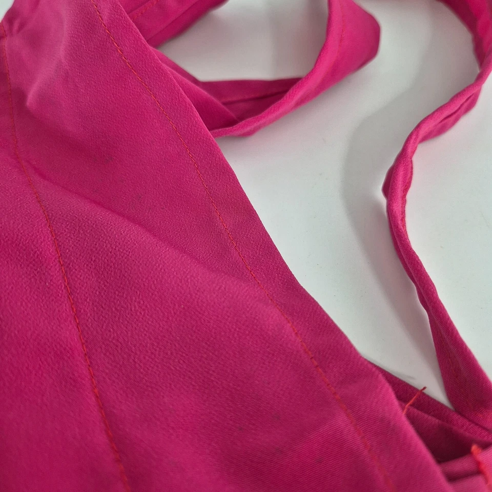 2 x Hot Pink Balinese Flags Cotton Handmade 3.35M Tall Event Party Outdoor Decor - Image 4 of 4