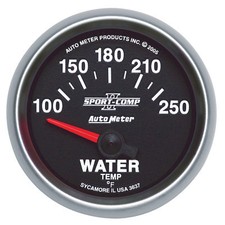 Autometer 3637 Sport-comp Ii Water Temperature Gauge 2-116 In. Electrical Autometer 3637 Sport-comp Ii Water Temperature Gauge 2-116 In. Electrical