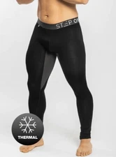 Step One Mens Thermal / Sports Long Johns Black Size   2XL