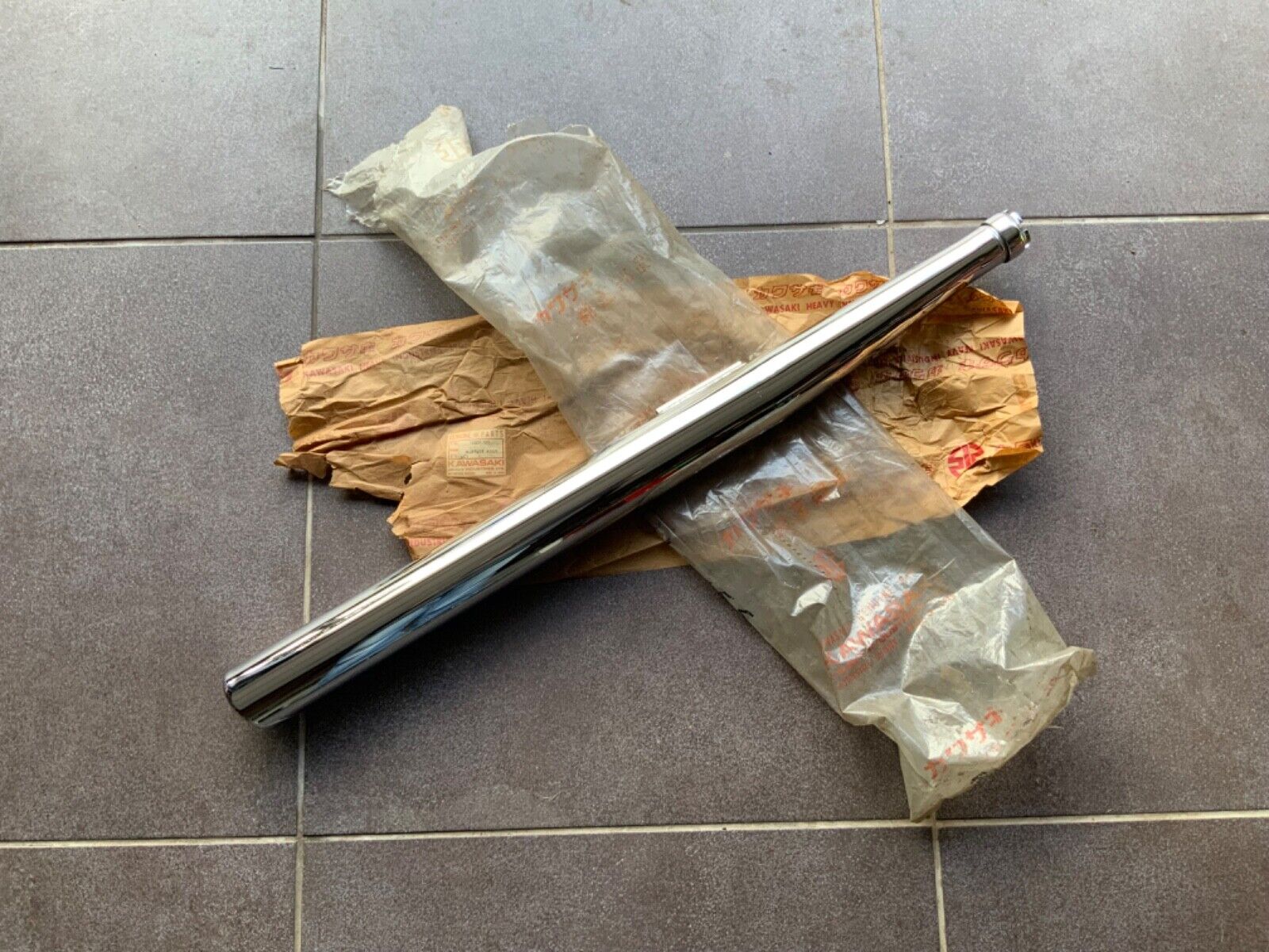 GENUINE KAWASAKI 100 SPORT G7 G7T G7S G7TX KC90 KH100 G8 EXHAUST MUFFLER NOS