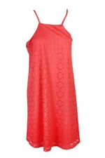 Nine West Coral Glow Lace Apron Shift Dress 4