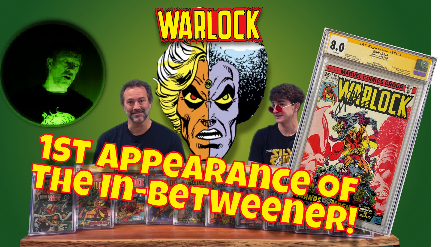 Warlock #10 - 8.0 Adam Warlock - SIGNED by JIM STARLIN - 1st In-Betweener!