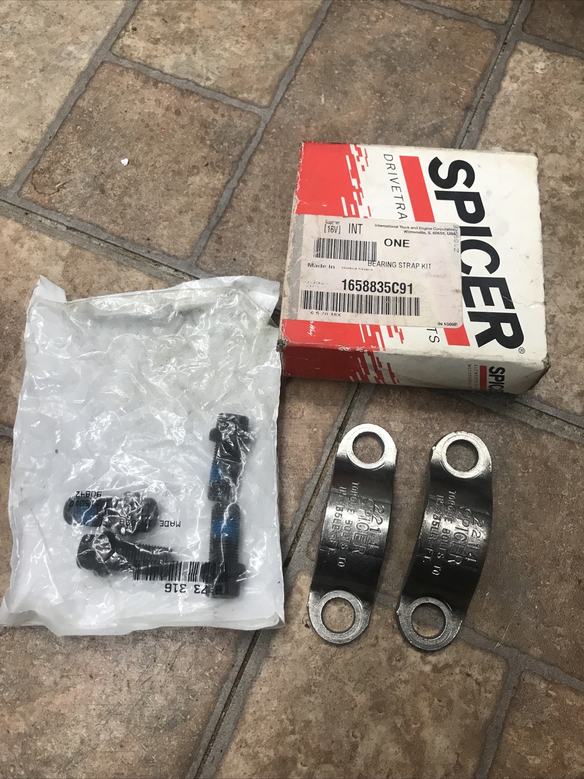 Spicer U-Joint Strap Kit 1658835C91 OEM NOS | eBay 