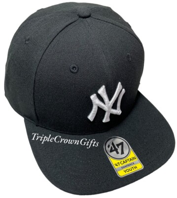 帽子 main story Cap S/M Nearly Black MLB New York Yankees ('47 Brand) No Shot Captain Hat Snapback