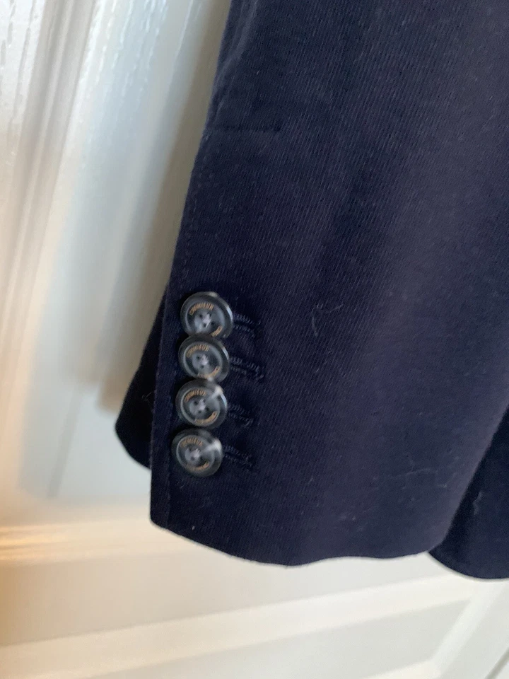 Blazer deportivo Daniel Cremieux de lino con solapa puntada azul marino talla M nuevo con etiquetas a $275 Foto 2 de 4