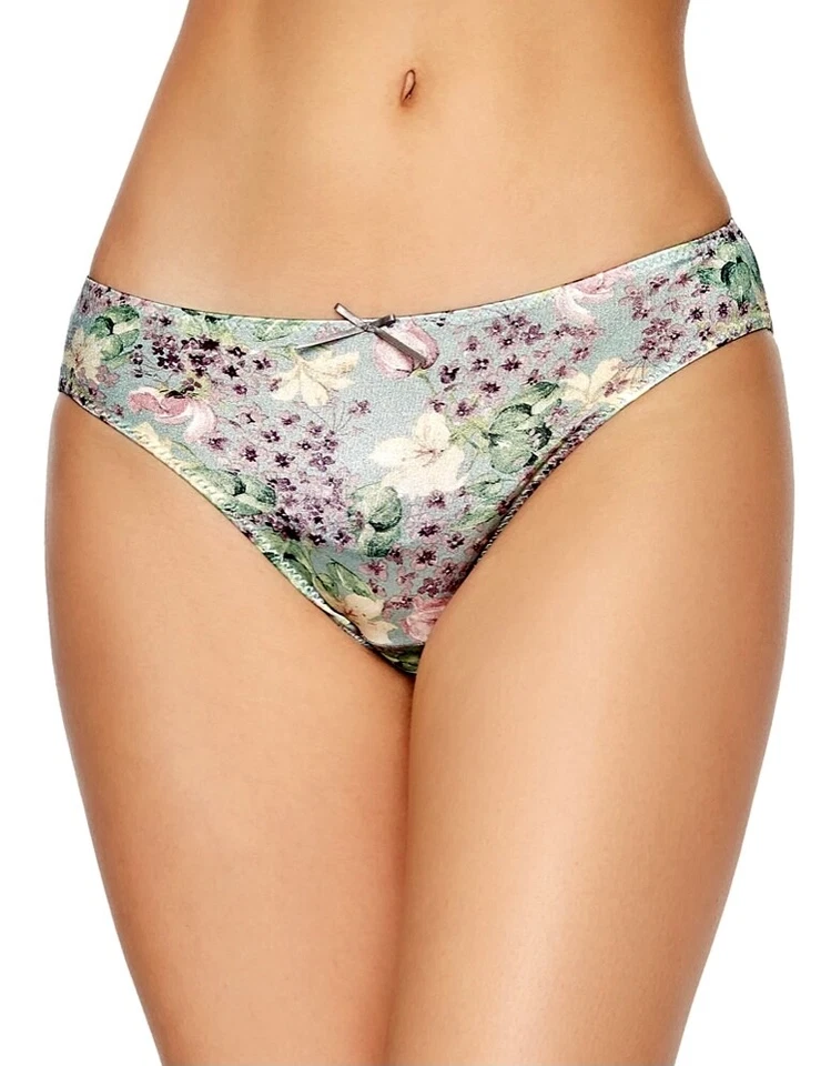bragas mujer, bikinis ILUSION talla S. multicolor floral satinado look suave sedoso Foto 3 de 4