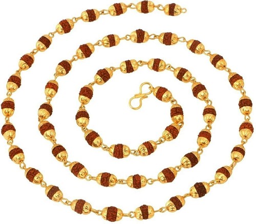 Gold Plated Rudraksh Rudraksha Mala for 