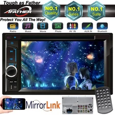 Double 2Din 6.5"Stereo Car DVD Player Bluetooth Radio For Fit Chevy Malibu Tahoe