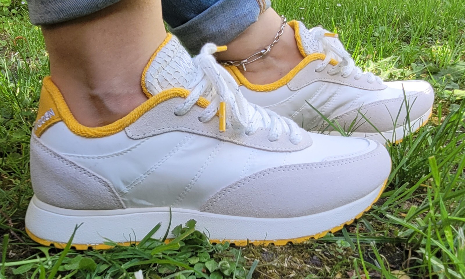 Женские кроссовки Nelli weiß Wl981-178 из переработанного нейлона Wildleder Damen Schuhe