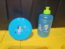 Zak Designs Bluey Water Bottle  Snack Container Set, New 