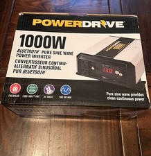 PowerDrive 1000 Watt Bluetooth Pure Sine Wave Power Inverter PDIPS1000B NEW