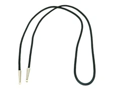 4mm Braided Fabric Cord Rope w/ Metal Tips for Bolo Ties