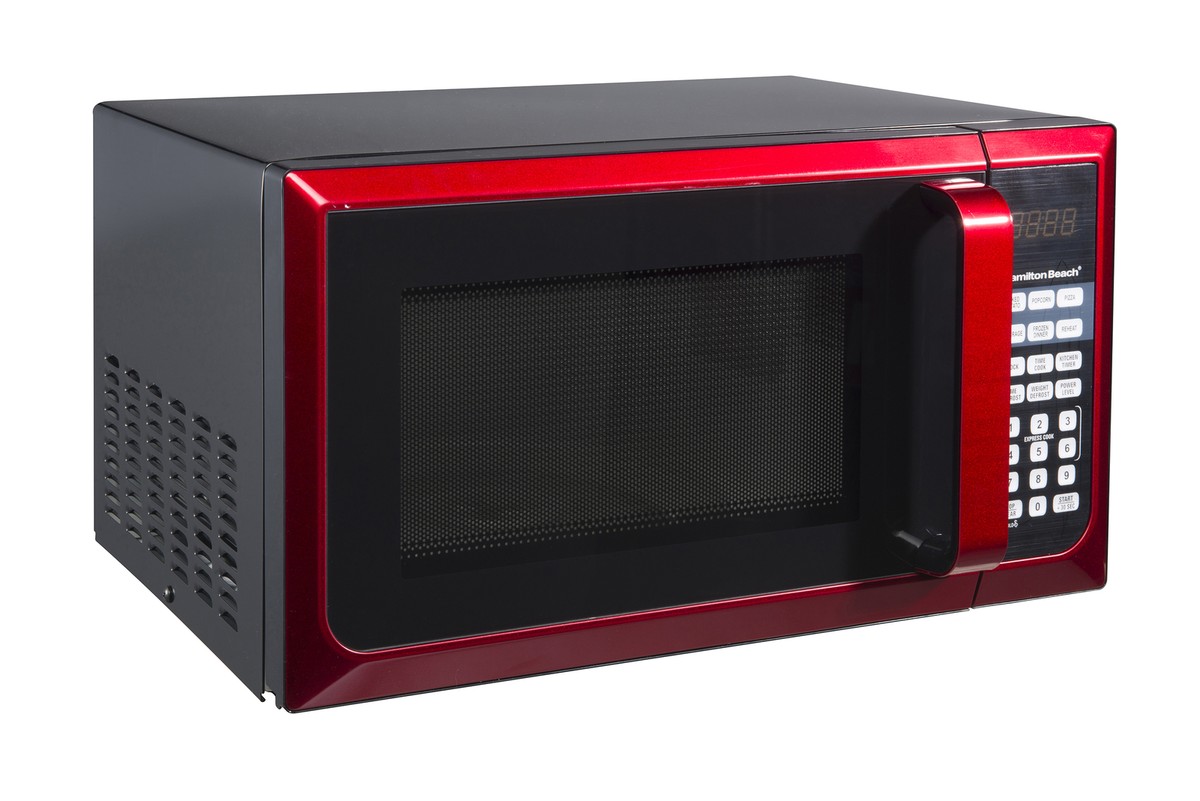 Hamilton Beach P90D23AL-WRR 0.9 cu.ft. Microwave Oven, Red/Stainless Steel | eBay