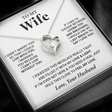 To My Wife Necklace, Christmas Gift For Wife, Christmas Gifts For Her, Wife Gift