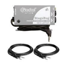 Radial Engineering Stagebug SB-5 DI Bundle with TRS 1/4" Cables