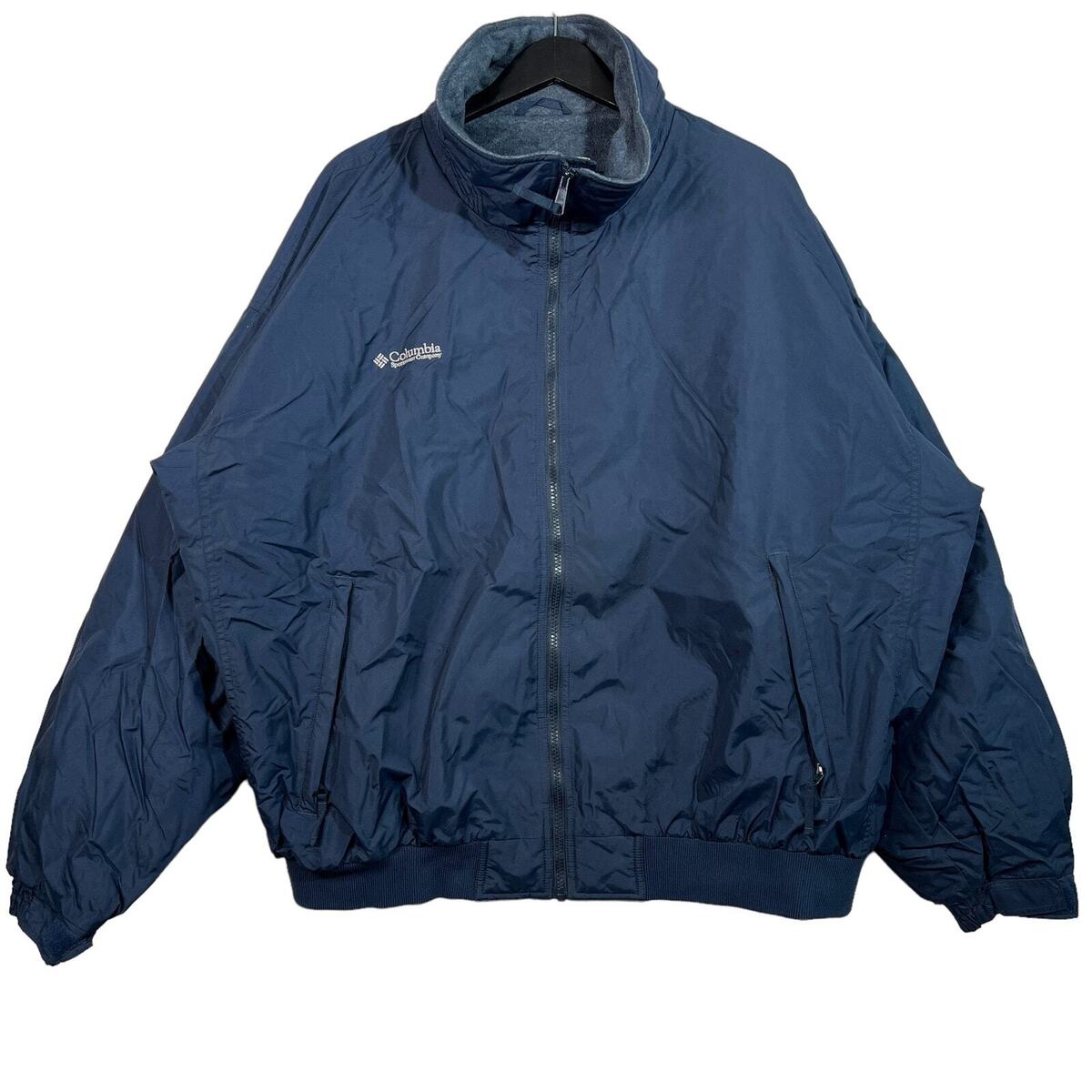 Columbia Sportswear Full Zip Fleece Lined Collared Nylon Columbia Sportswear Full Zip Fleece Lined Collared Nylon