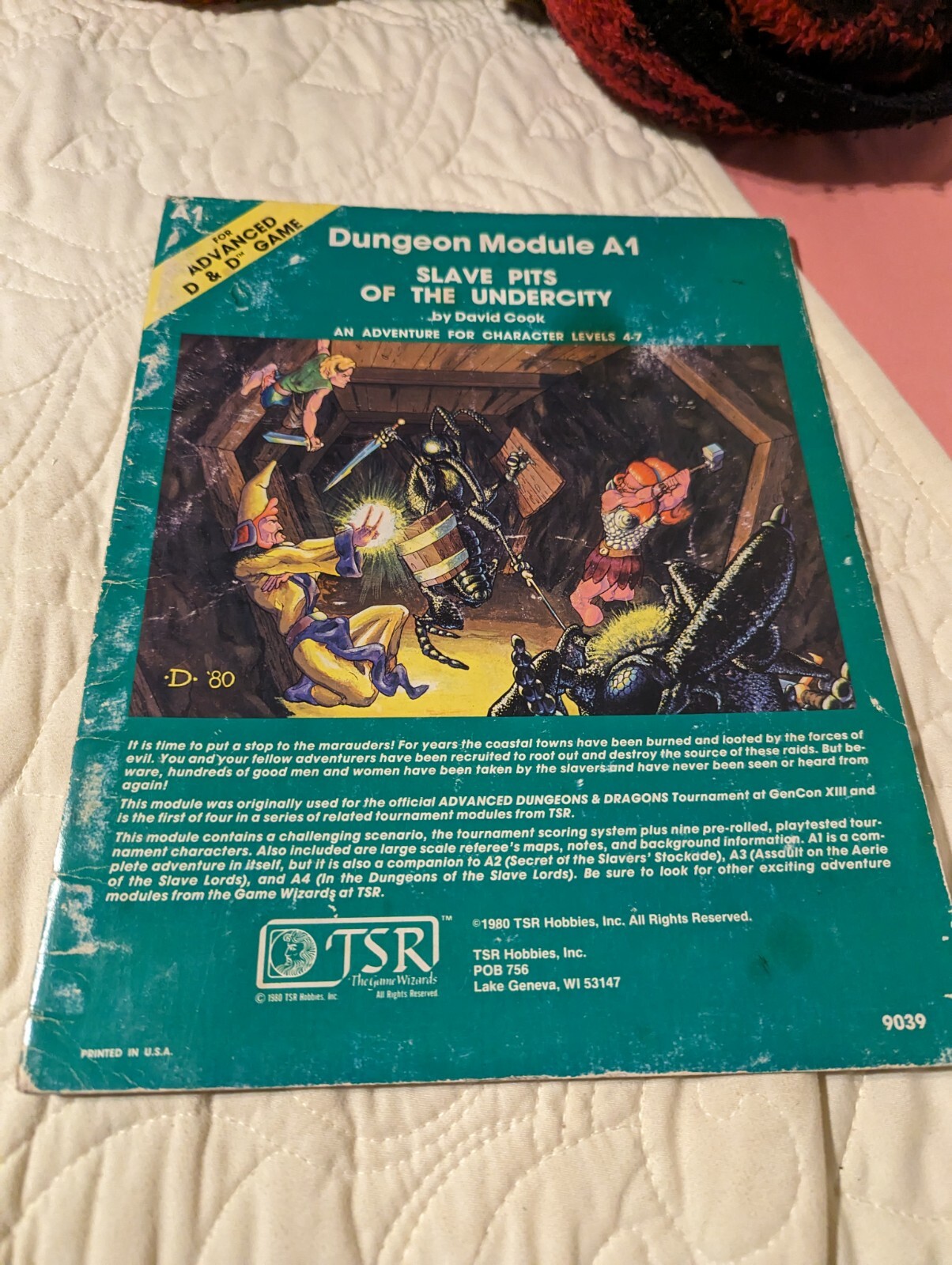 Advanced Dungeons & Dragons Module A1 Slave Pits Of The Undercity TSR ...