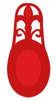 Home Basics Spoon Rest, Cast Iron, Red Fleur De Lis Home Basics Spoon Rest, Cast Iron, Red Fleur De Lis