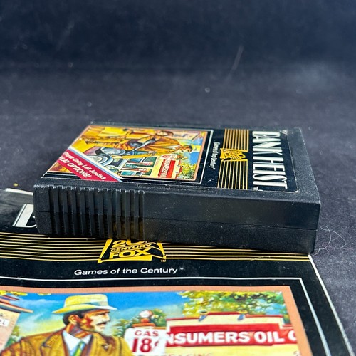 1983 BANK HEIST 20TH CENTURY FOX ATARI 2600 VCS VIDEO GAME CARTRIDGE W/ MANUAL - Picture 4 of 8