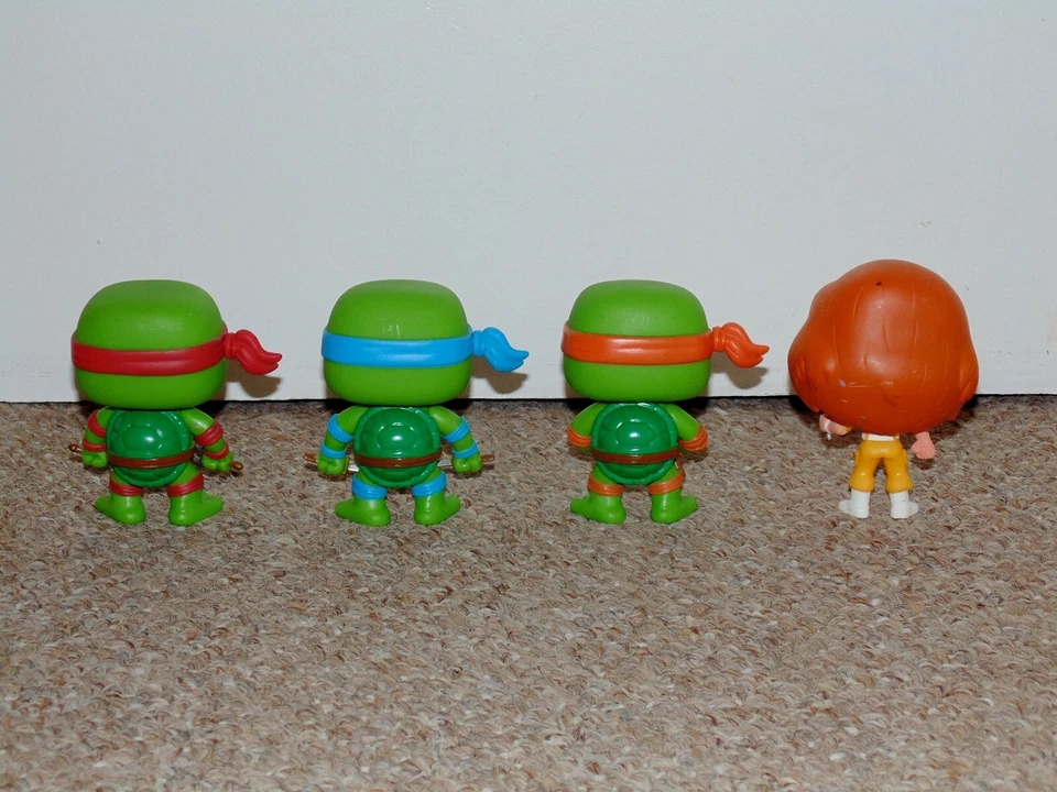 Funko Pop! Vinyl TMNT Ninja Turtles Lot of 4 Figures April O'Neil Raphael More Foto 3 de 4