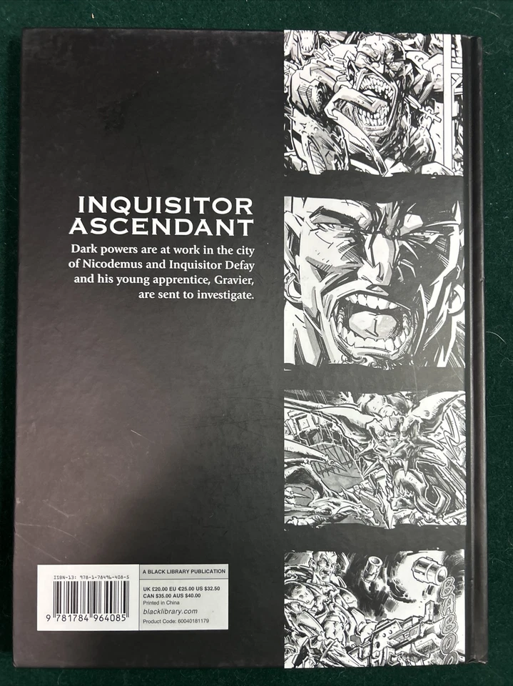 Inquisitor Ascendant, Warhammer 40,000 Graphic Novel Rare 00P (Hardcover) - Image 2 of 3