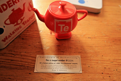 RenderMan Walking Teapot Limited Edition FIRE ELEMENTAL 20th Anniversary (RARE!)