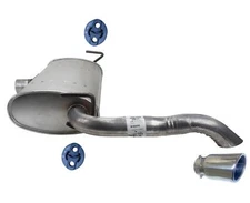 Weld On Rear Muffler with Chrome Tip For Dodge Dart 2.0L 2.4L R/T GT 2013-2016