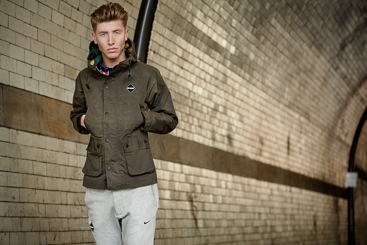 Nike F.C. Real Bristol x SOPHNET Tour Jacket Cargo Khaki Camo