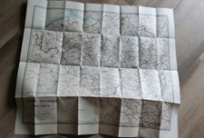 Ancienne Carte Routière Belgique Touring Club 1913