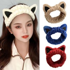 Cartoon Animal Ears Soft Hairband Cat Ears Plush Head Wrap DIY Hair Accessories