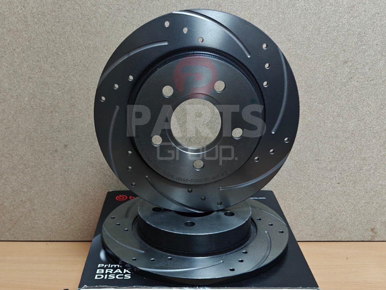 FOR MINI COOPER SD 2.0 2014+ F56 BREMBO REAR DRILLED & GROOVED DISCS 259MM SOLID