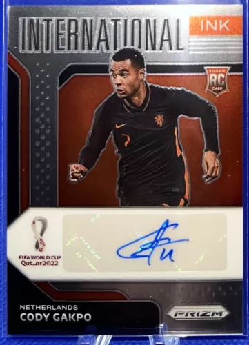 2022 Prizm World Cup CODY GAKPO Rookie International Ink Netherlands RC AUTO