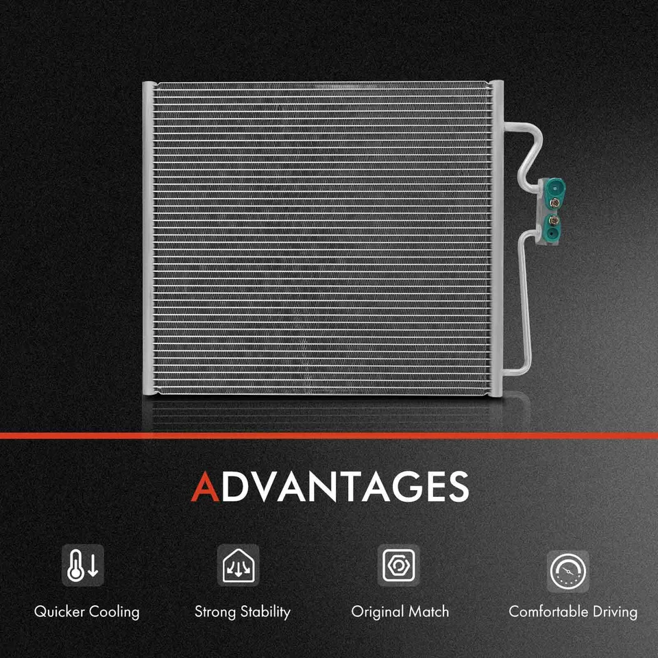 Kit de refrigeración de radiador y condensador de CA para BMW 740i 1995 1997 740iL 750iL 1995-1997 Foto 3 de 4