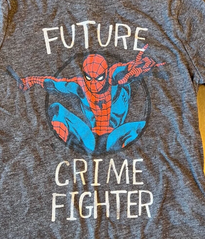 Marvel Old Navy Kid’s Spider-Man Gray Short Sleeve T-Shirt (4-T) - Image 2 of 4
