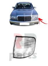 Für MB S W126 1980-1991 Neuer Vorderer Kotflügel Seitenblinker Weiß Links