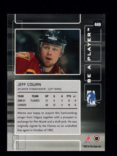 2001-02 ITG Be A Player Memorabilia Series Base Hockey Cards #14-457 You Pick - Picture 127 of 135