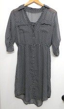 Maurices Dress Womens Medium Sheer Overlay Convertible Sleeve Tank Dress Under